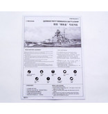 Magic Power Hobby 1:700 Scale Bismarck Battleship - Construction Kit Plastic German Ship Boat Hobby DIY Model 05711