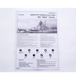 Magic Power Hobby Maßstab 1:700 Bismarck Schlachtschiff - Bausatz Kunststoff Deutsches Schiff Boot Hobby DIY Modell 05711