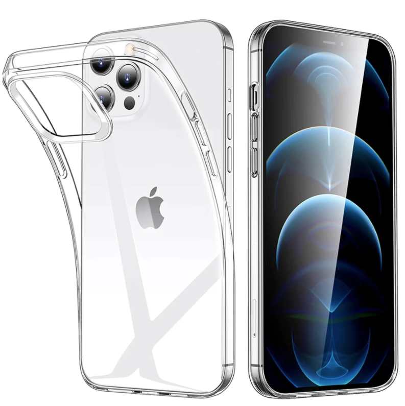 iPhone 13 Pro Max Transparent Clear Case Pokrowiec Silikonowe etui z TPU