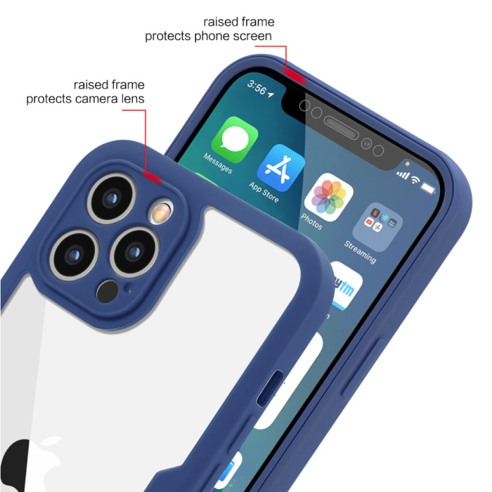 Stuff Certified® iPhone 13 Pro Max 360° Full Cover - Ganzkörperhülle + Displayschutz Rot