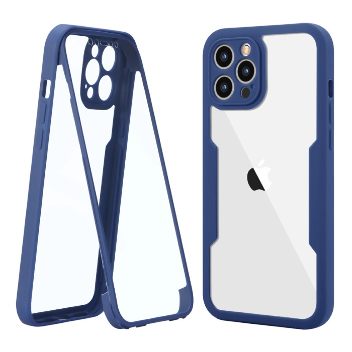 Stuff Certified® iPhone 13 Pro Max 360° Full Cover - Ganzkörperhülle + Displayschutz Rot