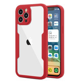 Stuff Certified® iPhone 13 Pro Max 360° Full Cover - Ganzkörperhülle + Displayschutz Rot
