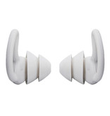 Voguish Bouchons d'oreilles en silicone 2 couches - Bouchons d'oreilles Bouchons d'oreilles pour dormir Voyage Natation - Isolation anti-bruit douce - Blanc