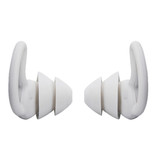 Voguish Tapones para los oídos de silicona 2 capas - Tapones para los oídos Tapones para los oídos para dormir Viajes Natación - Aislamiento suave antirruido - Blanco