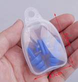 Stuff Certified® Bouchons d'oreilles en silicone avec pince-nez / pince-nez - Bouchons d'oreilles Bouchons d'oreilles pour pince-nez de natation - Rose