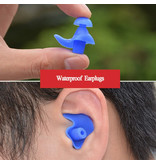 Stuff Certified® Bouchons d'oreilles en silicone pour la natation et la plongée - Bouchons d'oreilles étanches Bleu