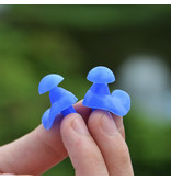 Stuff Certified® Silicone Earplugs for Swimming and Diving - Waterproof Earplugs Earplugs Blue