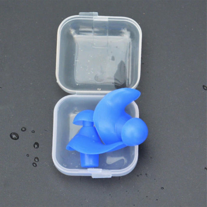 Silicone Earplugs for Swimming and Diving - Waterproof Earplugs Earplugs Blue