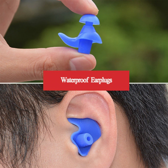 Tapones auditivos de silicona impermeables suaves, Accesorios de natación