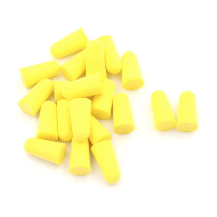 20-Pack Foam Earplugs - Earplugs Earplugs for Sleeping Travel Swimming Foam - Soft Anti Noise Isolation - Yellow