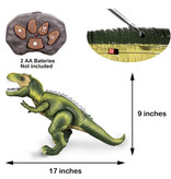 Stuff Certified® RC T-Rex Dinosaurus met Afstandsbediening - Tyrannosaurus Rex Bestuurbaar Speelgoed Robot Groen