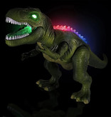 Stuff Certified® Dinosaurio RC T-Rex con control remoto - Robot de juguete controlable Tyrannosaurus Rex Verde