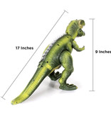 Stuff Certified® Dinosaurio RC T-Rex con control remoto - Robot de juguete controlable Tyrannosaurus Rex Verde