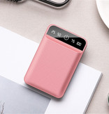 Tollcuudda Dual 2x Porta USB Mini Powerbank 50.000mAh - Display a LED Caricabatteria di emergenza esterno Caricabatteria Caricabatteria Rosa