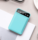 Tollcuudda Dual 2x USB Poort Mini Powerbank 50.000mAh - LED Display Externe Noodaccu Batterij Oplader Charger Blauw