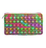Stuff Certified® Pop It Piórnik - Fidget Anti Stress Zabawka Portfel Bańka Zabawka Silikon Tęcza - Copy