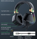 Blitzwolf BW-GH2 USB Gaming Headset - Voor PS3/PS4/XBOX/PC 7.1 Surround Sound - Headphones Koptelefoon  met Microfoon