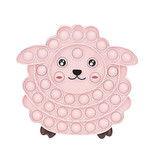 Stuff Certified® Pop It - Fidget Anti Stress Toy Bubble Toy Silicone Sheep Pink