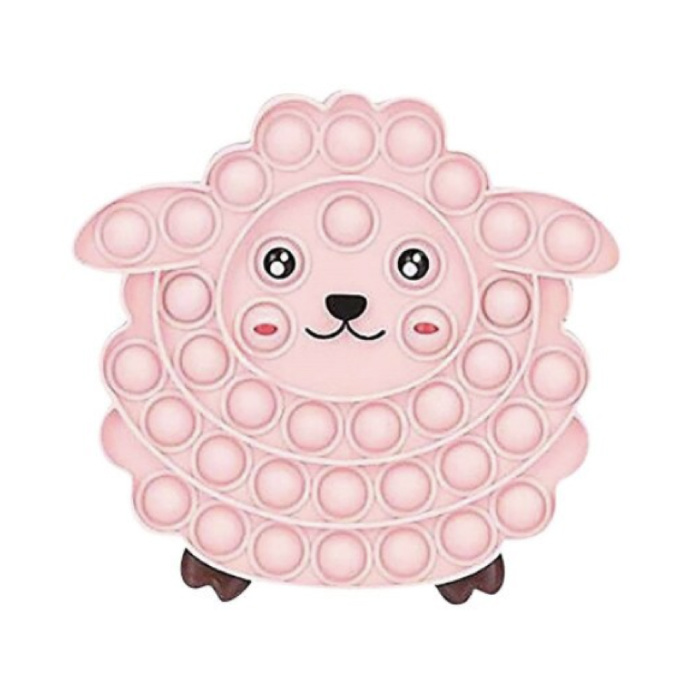 Pop It - Fidget Anti Stress Toy Bubble Toy Silicone Sheep Pink