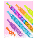 Stuff Certified® Pop It Bracelet - Fidget Anti Stress Toy Bubble Toy Silicone Gray