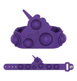Stuff Certified® Pop It Bracelet Unicorn - Fidget Anti Stress Toy Bubble Toy Silicona Violeta