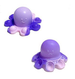 Stuff Certified® Pop It Octopus - Double Face - Fidget Antystresowa Zabawka Bańka Silikonowa Fioletowo-Biało-Niebieska