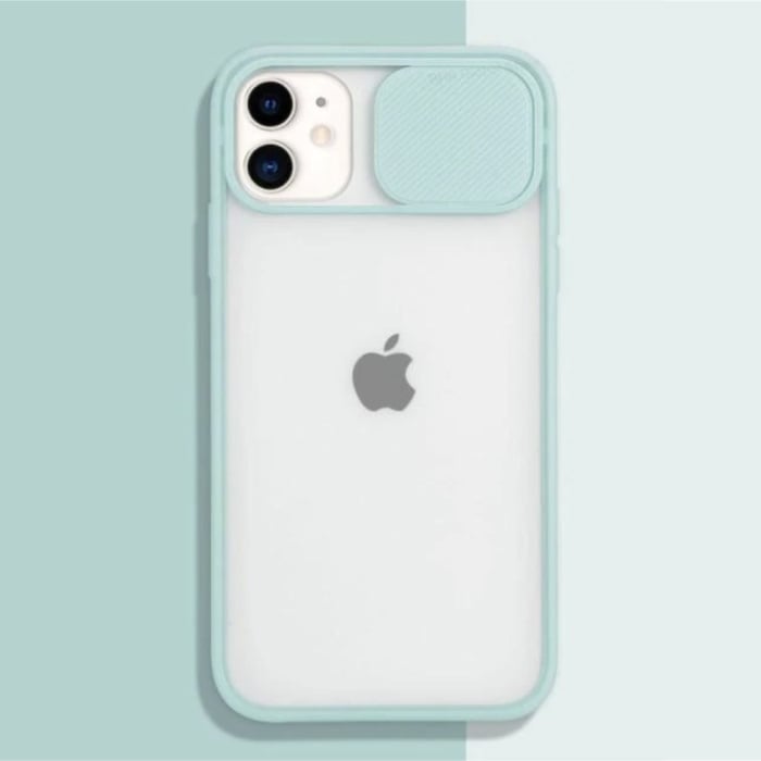iPhone 13 Mini Camera Bescherming Hoesje - Zachte TPU Transparante Lens Case Cover Lichtgroen