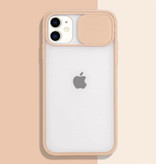 Stuff Certified® Coque de protection pour appareil photo iPhone 6 Plus - Coque transparente en TPU souple pour objectif rose