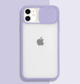 Stuff Certified® Custodia protettiva per fotocamera per iPhone 6S Plus - Custodia protettiva trasparente in TPU morbido per lenti viola