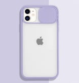 Stuff Certified® Etui ochronne na aparat iPhone XR - przezroczysta osłona obiektywu z miękkiego TPU fioletowa
