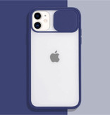 Stuff Certified® iPhone 13 Camera Protection Case - Soft TPU Transparent Lens Case Cover Dark Blue