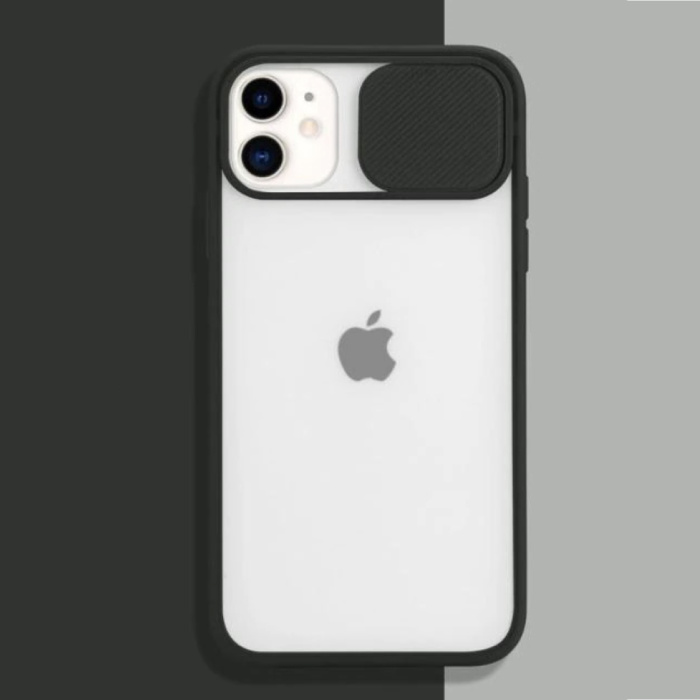 Custodia protettiva per fotocamera iPhone 6S - Custodia protettiva trasparente in TPU morbido nero