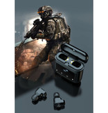 Kumi K1 Auriculares inalámbricos 3 en 1 + Reproductor multimedia / Powerbank Touch Control TWS Bluetooth 5.0 Auriculares inalámbricos Auriculares de música Negro