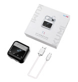 Kumi K1 Bezprzewodowe słuchawki 3-w-1 + odtwarzacz multimedialny/Powerbank Sterowanie dotykowe TWS Bluetooth 5.0 Bezprzewodowe słuchawki Słuchawki muzyczne Czarne