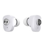 Kumi Auriculares inalámbricos K1 3 en 1 + reproductor multimedia / Powerbank Touch Control TWS Bluetooth 5.0 Auriculares inalámbricos Auriculares de música Blanco