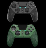ALUNX Controller di gioco Elite per PlayStation 4 - Gamepad Bluetooth PS4 con vibrazione verde