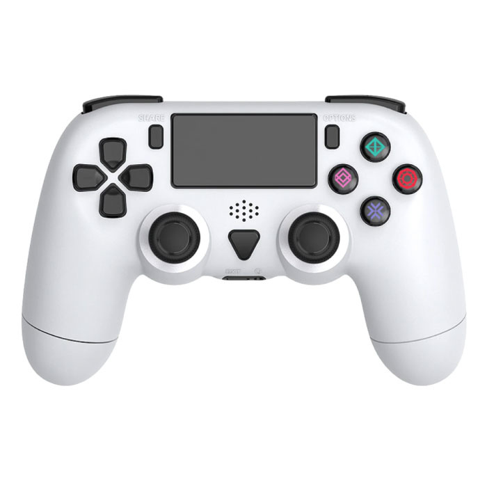 Kontroler do gier dla PlayStation 4 - PS4 Bluetooth Gamepad z wibracjami w kolorze białym