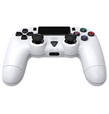 ALUNX Controller di gioco per PlayStation 4 - Gamepad Bluetooth PS4 con vibrazione bianca