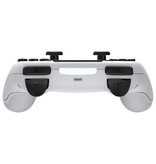 ALUNX Gaming Controller for PlayStation 4 - PS4 Bluetooth Gamepad with Vibration White