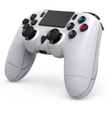 ALUNX Controlador de juegos para PlayStation 4 - Gamepad Bluetooth PS4 con vibración blanca