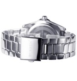 Curren Męski mechaniczny zegarek biznesowy – zegarek z mechanizmem kwarcowym i paskiem ze stali nierdzewnej, srebrny czarny