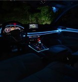 YJHSMT Neon LED Strip 1 Meter - Flexibele Verlichting Tube met  USB Adapter Waterdicht Blauw