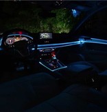 YJHSMT Neon-LED-Streifen 1 Meter – Flexibler Beleuchtungsschlauch mit AA-Batterieadapter, wasserdicht, blau