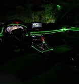 YJHSMT Neon LED Strip 1 Metr - Elastyczna Świetlówka Z Adapterem Baterii AA Wodoodporny Niebieski