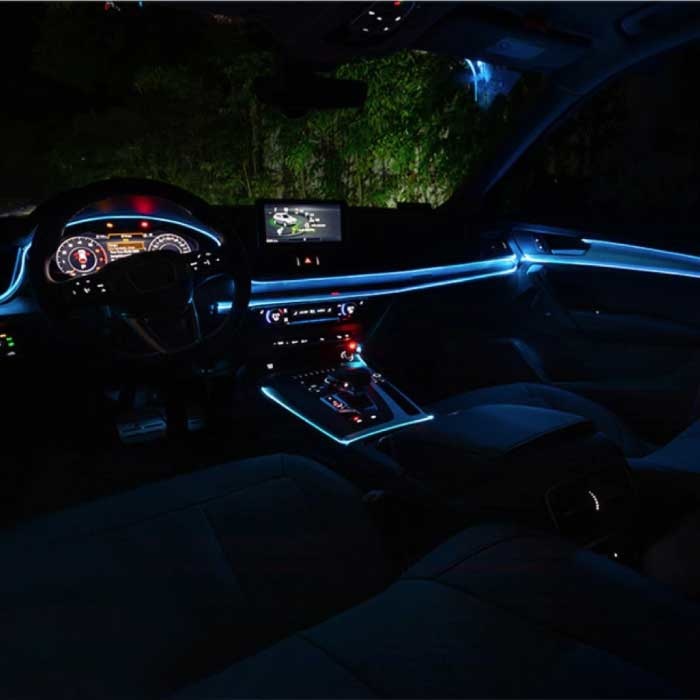 YJHSMT Neon LED Strip 5 Meter - Flexibele Verlichting Tube met  AA Batterij Adapter Waterdicht Rood