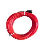 YJHSMT Bande LED Néon 10 Mètres - Tube Eclairage Flexible avec Adaptateur Pile AA Etanche Rouge
