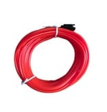 YJHSMT Striscia LED Neon 10 Metri - Tubo Illuminante Flessibile Con Adattatore Batteria AA Impermeabile Rosso