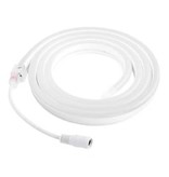 TSLEEN Bande LED Néon 3 Mètres - Tube Eclairage Flexible avec Adaptateur Prise 12V et Interrupteur Marche/Arrêt Etanche Blanc