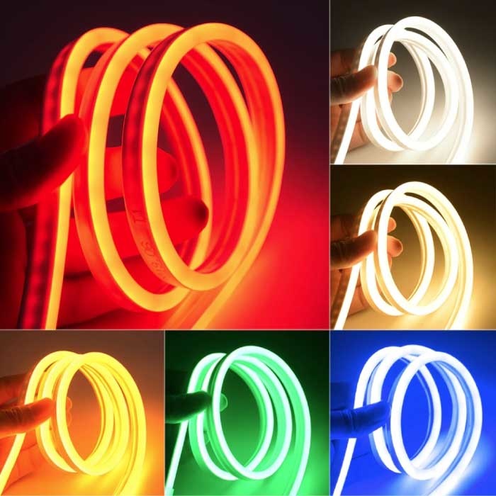 Ruban de bande de lumières LED à tube au néon avec prise d