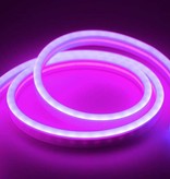 TSLEEN Striscia LED Neon 4 Metri - Tubo Illuminazione Flessibile Con Adattatore Spina 12V Impermeabile Viola